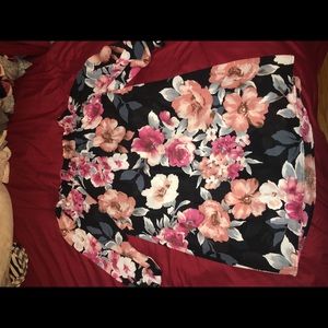 Over the shoulder flower dress
